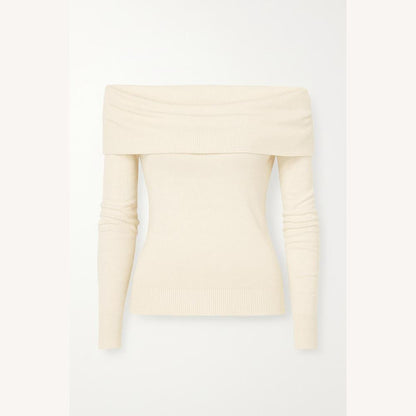 Elegant Women's Backless Top in Ribbed Knit – Chic and Comfortable White Women's Top