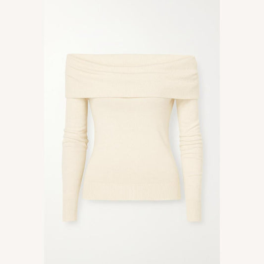 Elegant Women's Backless Top in Ribbed Knit – Chic and Comfortable White Women's Top