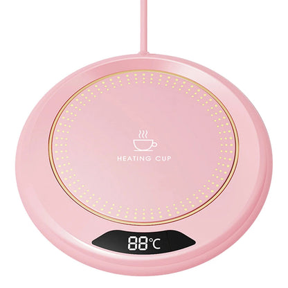 Chauffe-tasse USB avec 3 températures réglables – Garde le café, le thé et le lait au chaud, affichage LED, design compact