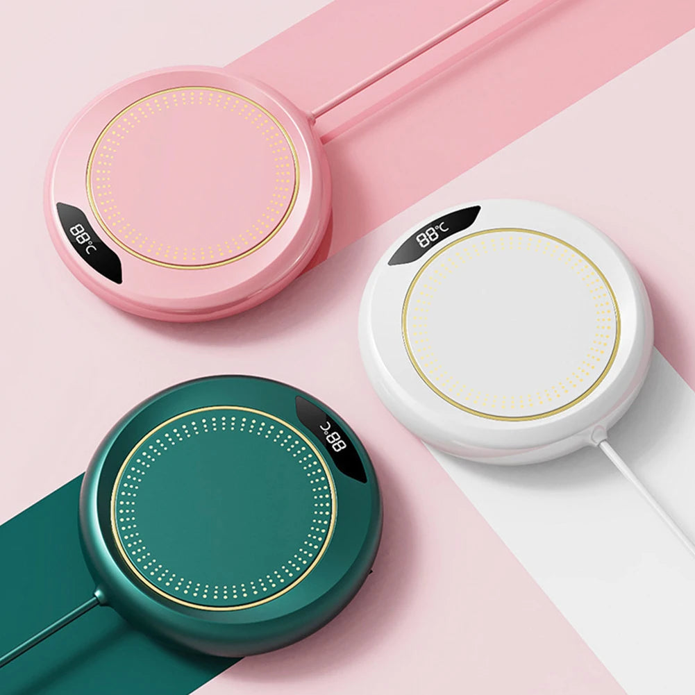 Chauffe-tasse USB avec 3 températures réglables – Garde le café, le thé et le lait au chaud, affichage LED, design compact