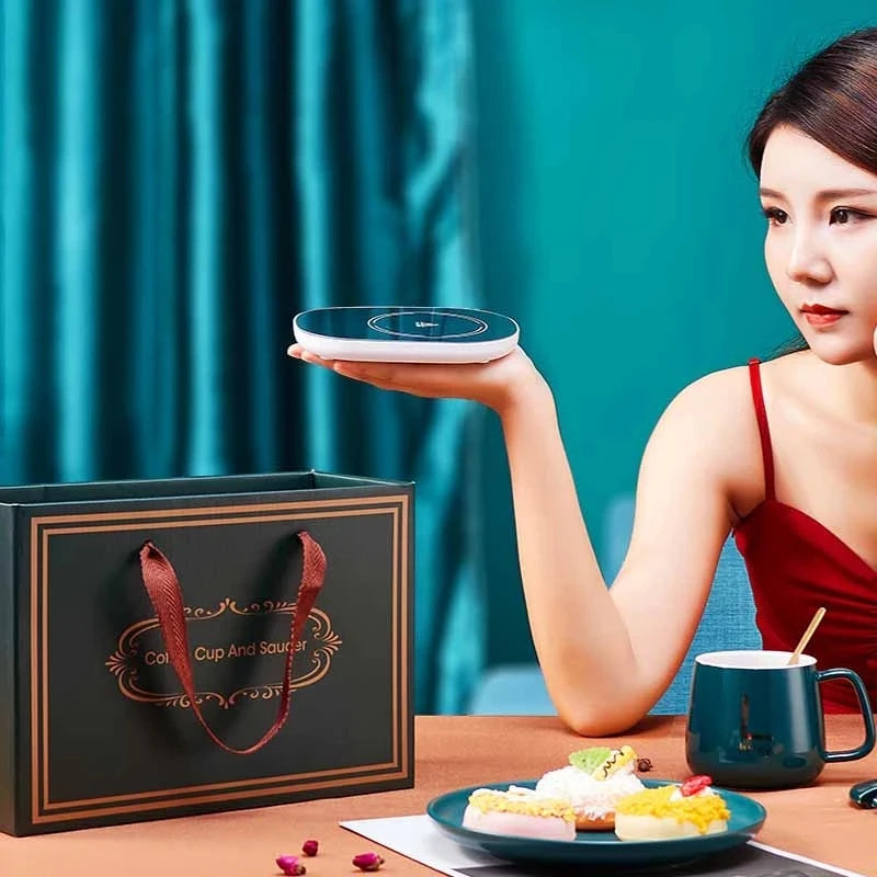 Chauffe-tasse USB avec température constante de 55 ℃ – Accessoire pratique pour bureau et maison