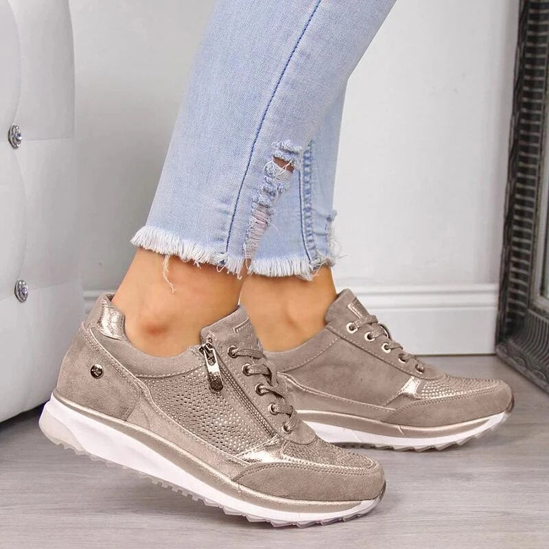 Comfortable Women's Shoes with Non-Slip Sole and Breathable Design - Ideal for Work and Walking