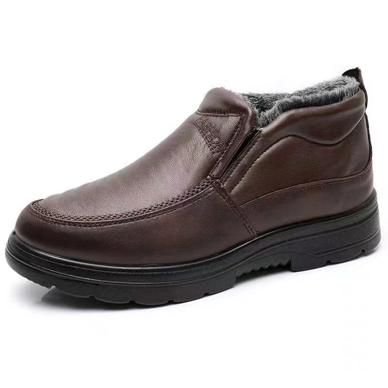 Chaussures Homme Imperméables à Enfiler avec Doublure en Polaire et Semelle Antidérapante – Confort et Style