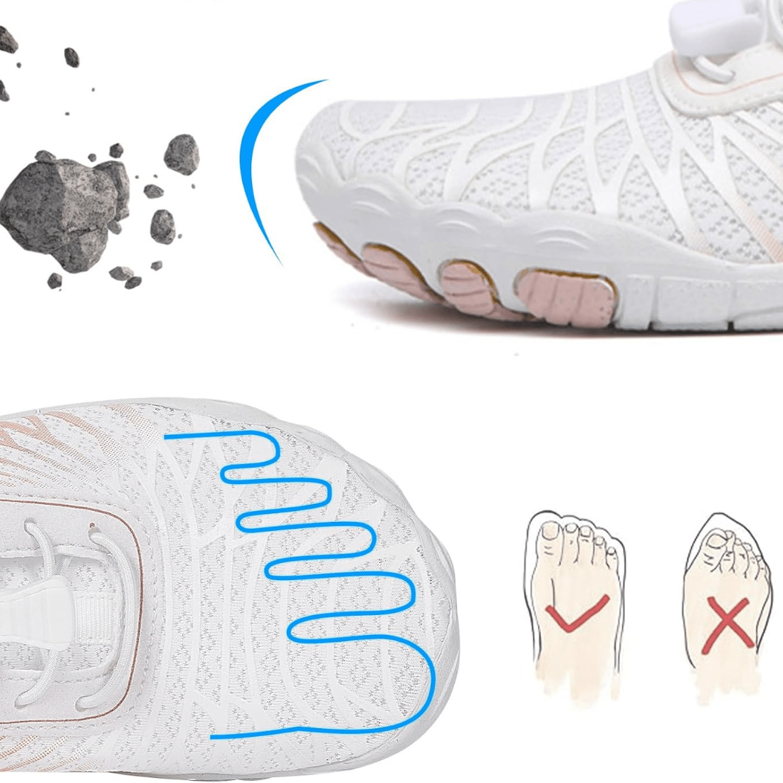 Lightweight Unisex Barefoot Shoes with Non-Slip Sole – Breathable Comfort for Active Activities