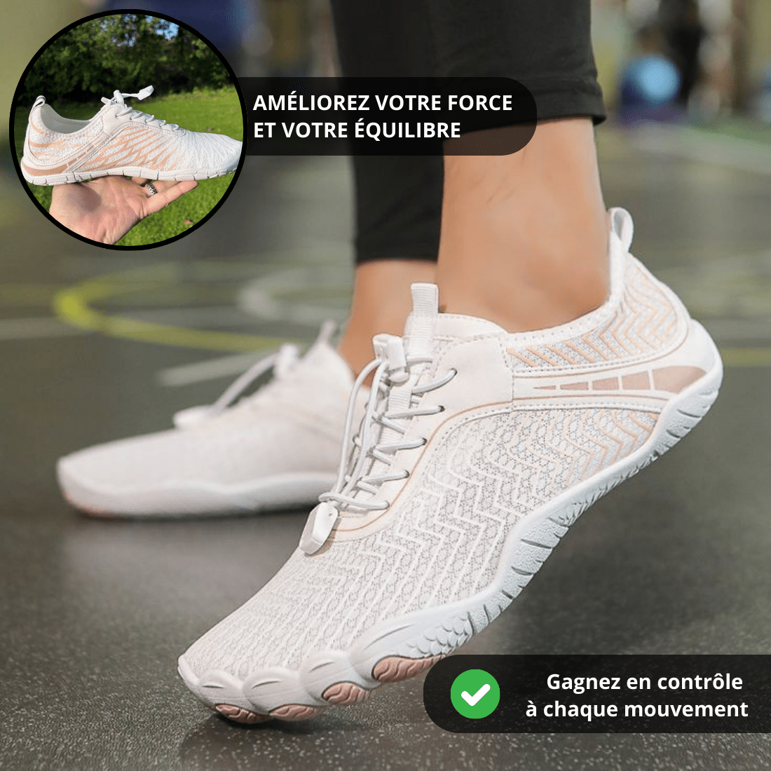 Unisex Minimalist Shoes in Breathable Mesh with Non-Slip Sole – Comfort and Flexibility
