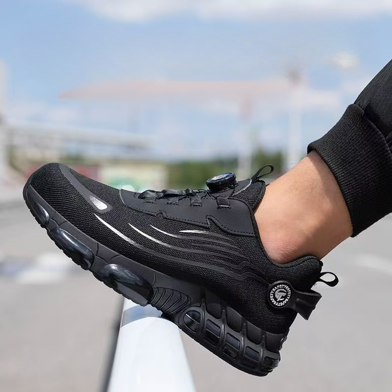 Men's S3 safety shoes with non-slip sole and ergonomic design – Black and Gray