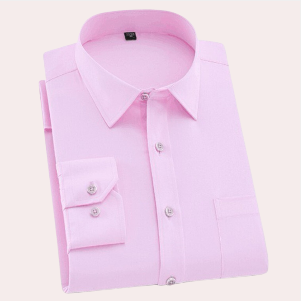 Fitted Shirt for Men in Stretch Fabric – Breathable and Wrinkle-Free, Ideal for Casual and Formal Occasions