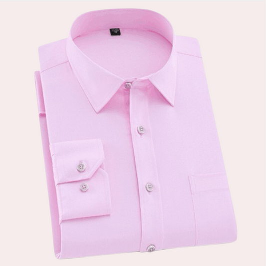 Fitted Shirt for Men in Stretch Fabric – Breathable and Wrinkle-Free, Ideal for Casual and Formal Occasions