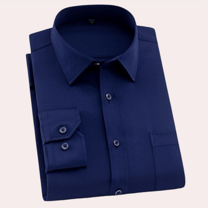 Fitted Shirt for Men in Stretch Fabric – Breathable and Wrinkle-Free, Ideal for Casual and Formal Occasions