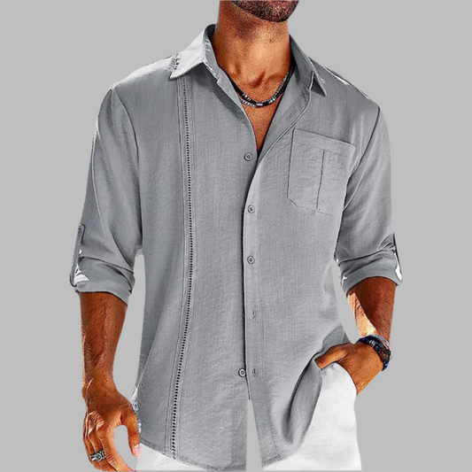Casual Breathable Cotton Shirt for Men – Lightweight and Versatile Fabric, Ideal for Office and Outings