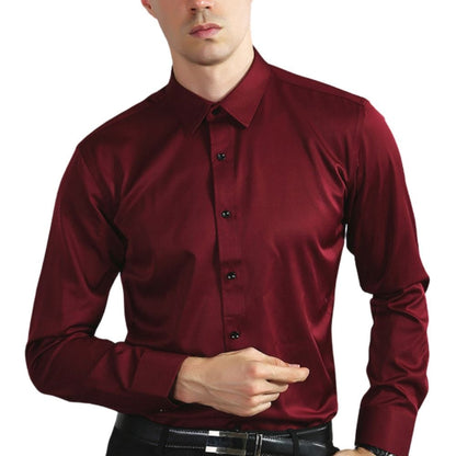 Elastic Shirt for Men in Wrinkle-Resistant Fabric – Quick Drying and Optimal Comfort