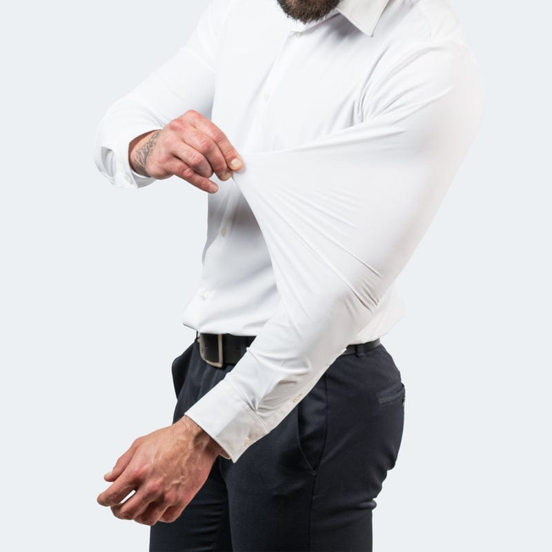 Elastic Shirt for Men in Wrinkle-Resistant Fabric – Quick Drying and Optimal Comfort