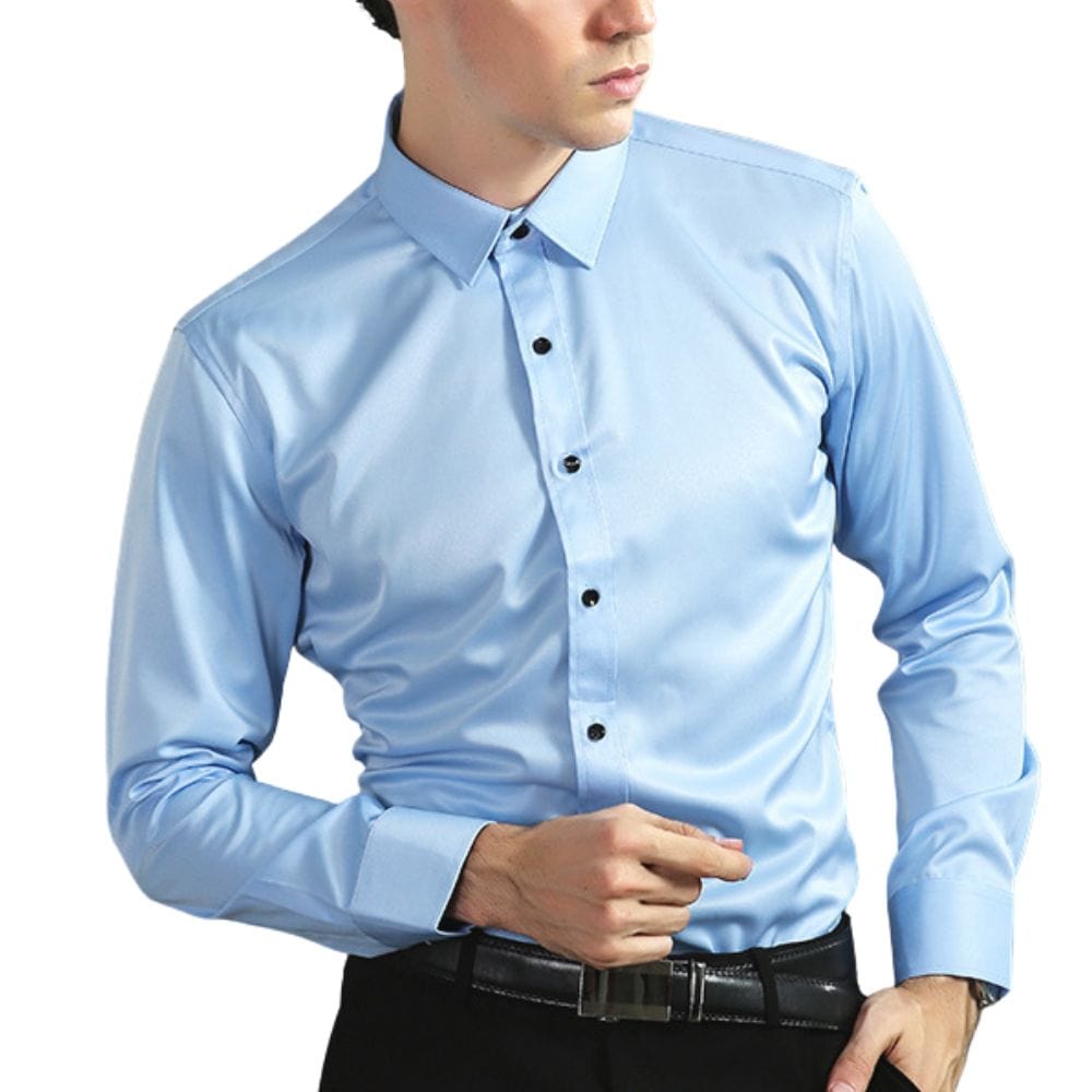Elastic Shirt for Men in Wrinkle-Resistant Fabric – Quick Drying and Optimal Comfort
