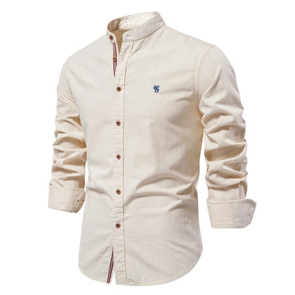Long Sleeve Cotton Shirt for Men - Comfort and Casual Elegance