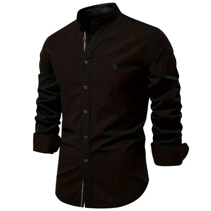 Long Sleeve Cotton Shirt for Men - Comfort and Casual Elegance