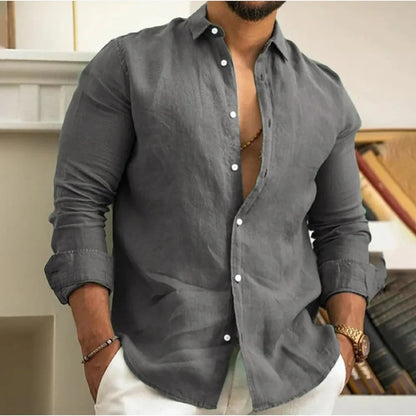 Lightweight Linen Beach Shirt for Men – Casual and Breathable Fit