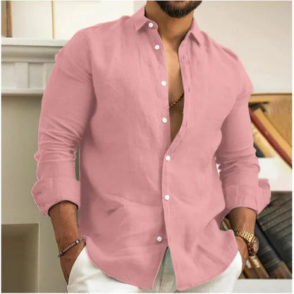Lightweight Linen Beach Shirt for Men – Casual and Breathable Fit