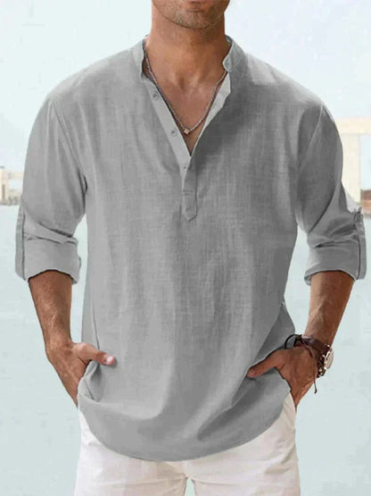 Linen Shirt for Men - Breathable Fabric and Relaxed Fit