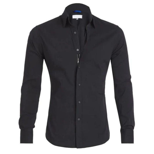 Wrinkle-Resistant Shirt for Men with Hidden Zipper – Breathable and Durable Fabric