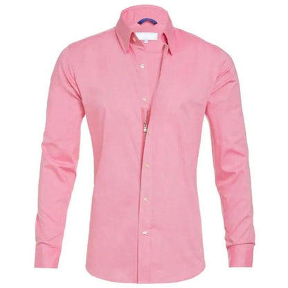 Wrinkle-Resistant Shirt for Men with Hidden Zipper – Breathable and Durable Fabric