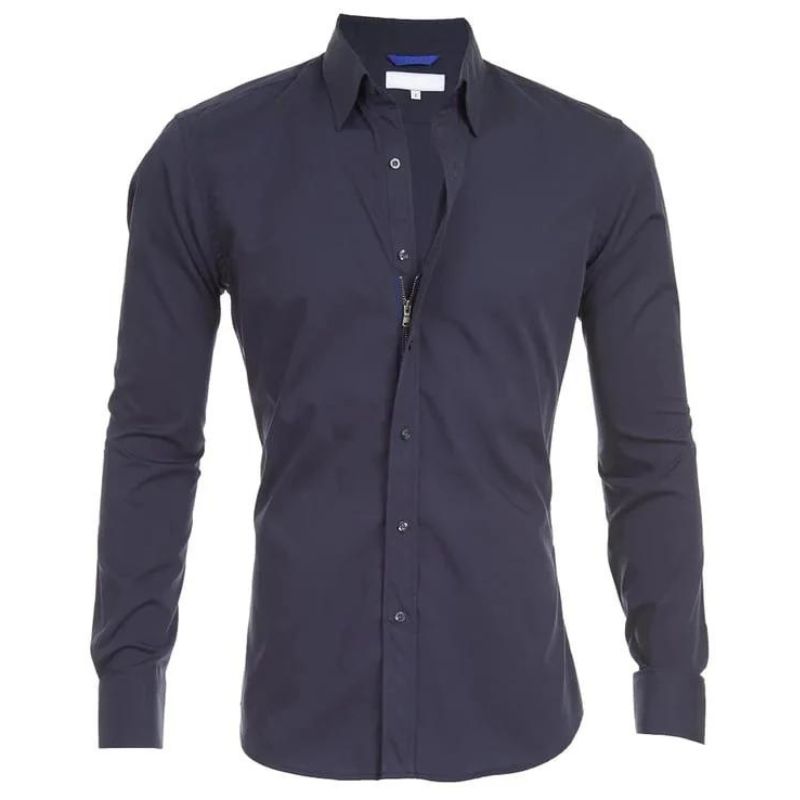 Wrinkle-Resistant Shirt for Men with Hidden Zipper – Breathable and Durable Fabric