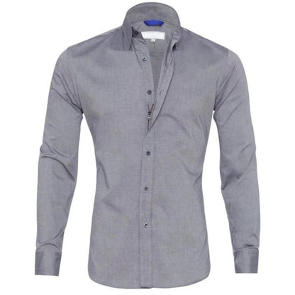 Wrinkle-Resistant Shirt for Men with Hidden Zipper – Breathable and Durable Fabric
