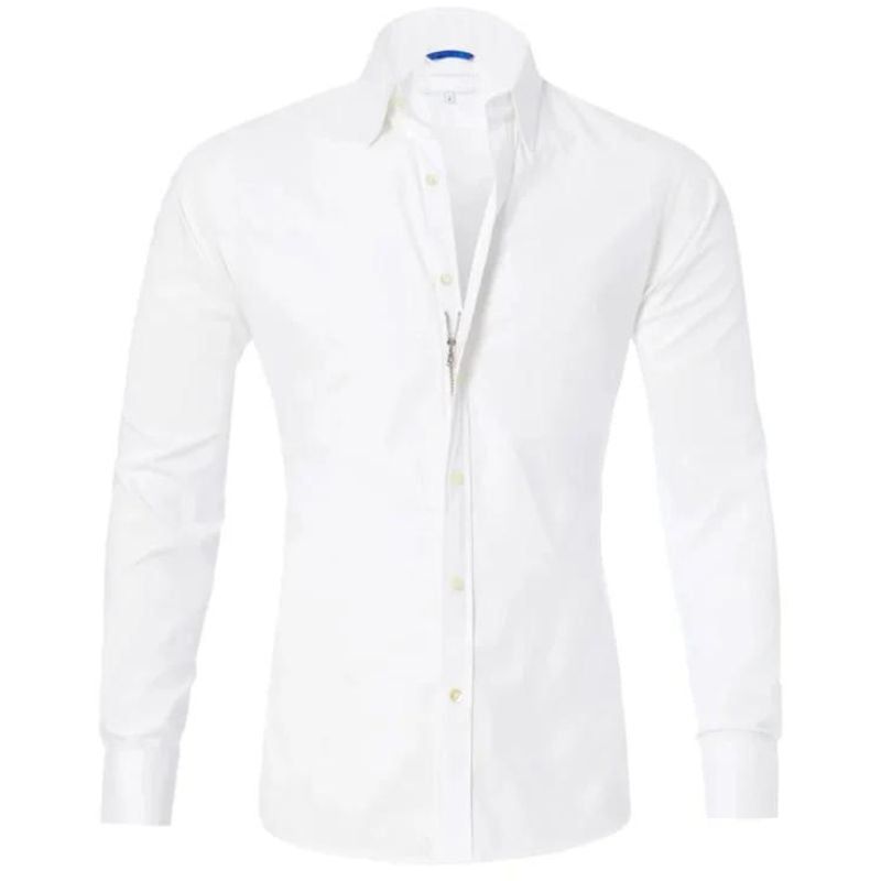 Wrinkle-Resistant Shirt for Men with Hidden Zipper – Breathable and Durable Fabric