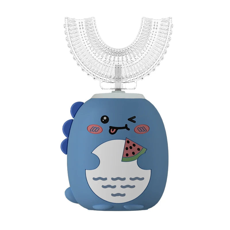 Children's 360° Sonic Electric Toothbrush with U-Shaped Design and 3 Cleaning Modes – IPX7 Waterproof