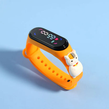 Children's LED Sports Watch with Mickey Design – Waterproof Electronic Bracelet for Kids