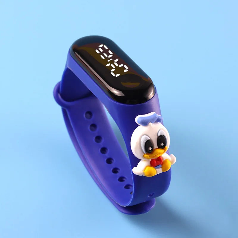 Children's LED Sports Watch with Mickey Design – Waterproof Electronic Bracelet for Kids