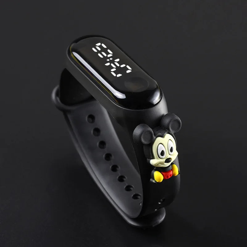 Children's LED Sports Watch with Mickey Design – Waterproof Electronic Bracelet for Kids
