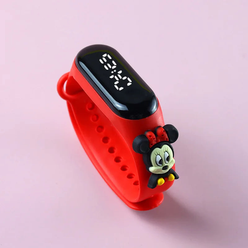 Children's LED Sports Watch with Mickey Design – Waterproof Electronic Bracelet for Kids