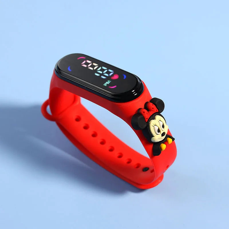 Children's LED Sports Watch with Mickey Design – Waterproof Electronic Bracelet for Kids