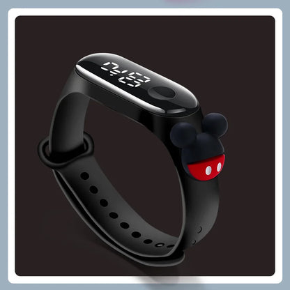 Children's LED Sports Watch with Mickey Design – Waterproof Electronic Bracelet for Kids