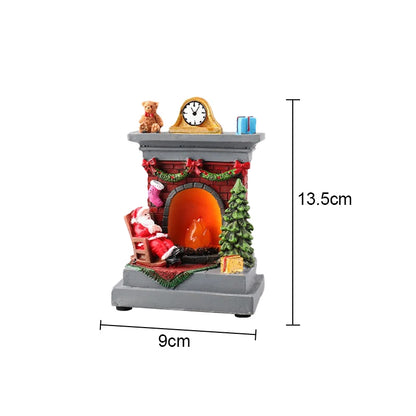 Christmas LED Night Light Ornaments – Santa Claus and Snowman Decorative Holiday Lights for Bedroom and Garden