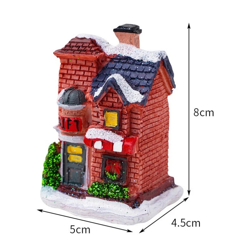 Christmas Light Decorations for Home – Resin Ornaments with Battery for Kids and New Year 2025