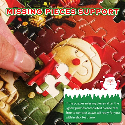 Christmas Puzzle Advent Calendar with 24 Jigsaw Pieces – Educational Countdown Toy for Kids