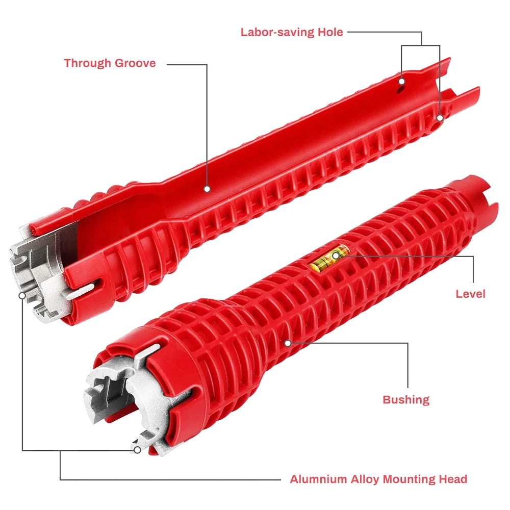 8-in-1 Versatile Magic Wrench for Plumbing and Faucets – Practical Tool