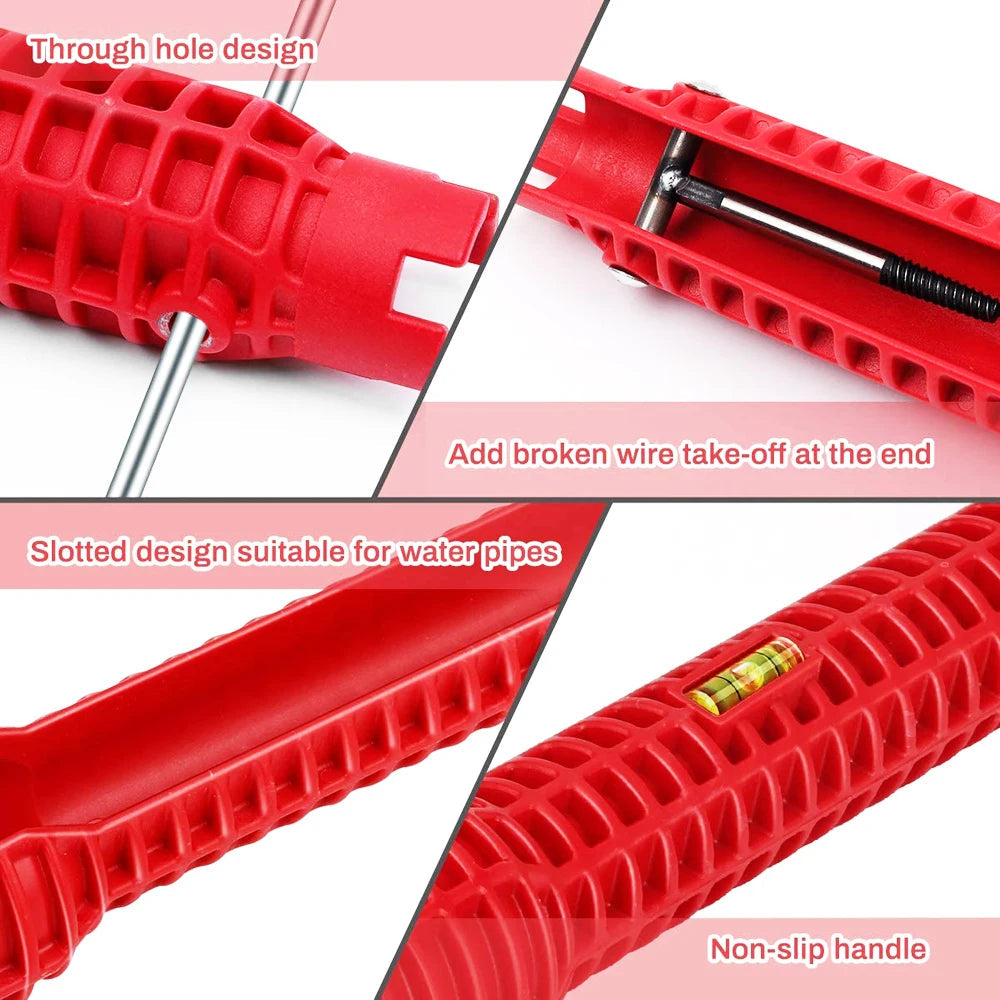 8-in-1 Versatile Magic Wrench for Plumbing and Faucets – Practical Tool