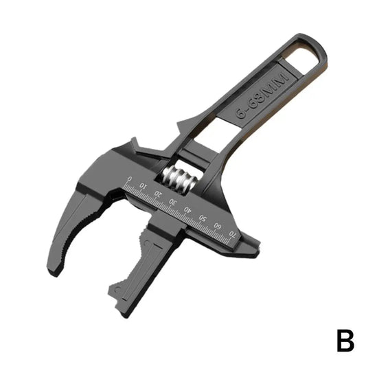 Multifunctional Adjustable Pipe Wrench 6-68 mm Aluminum Alloy for Bathroom Repairs