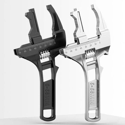 Multifunctional Adjustable Pipe Wrench 6-68 mm Aluminum Alloy for Bathroom Repairs