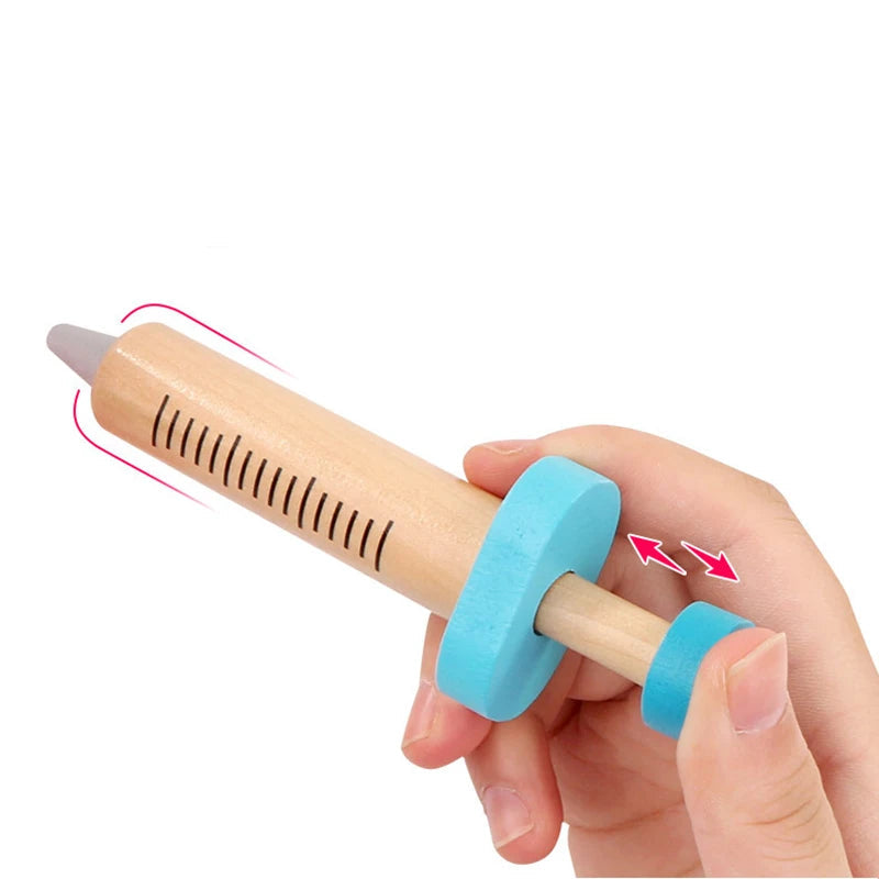 Ensemble de jeu médical en bois pour enfants – Jouet éducatif créatif de rôle, idéal pour 3 ans et plus, multicolore