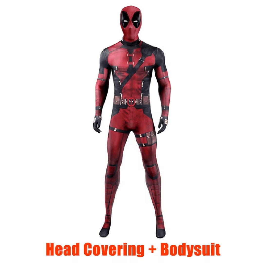 Costume Deadpool pour Adultes et Enfants avec Masque et Accessoires Complets