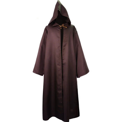 Jedi Costume with Hood for Adults – Set of Robe, Tunic, and Pants for Cosplay