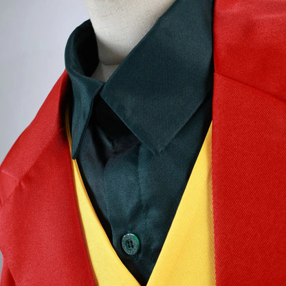 Red Joker Costume for Men with Jacket, Vest, and Pants – Ideal for Halloween 2025