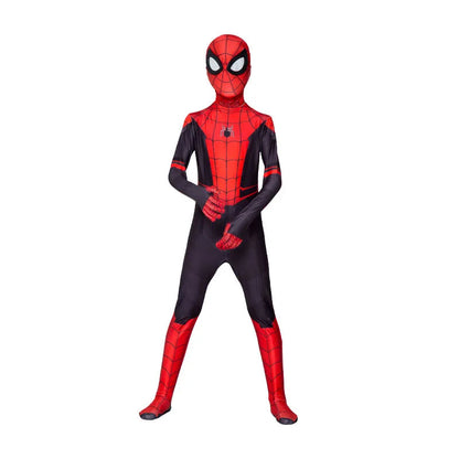 Spiderman Costume Cosplay for Children – Full Suit with Integrated Mask for Halloween