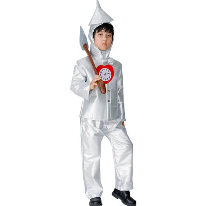 Tin Man Costume for Parent and Child – Halloween Set with Metallic Details