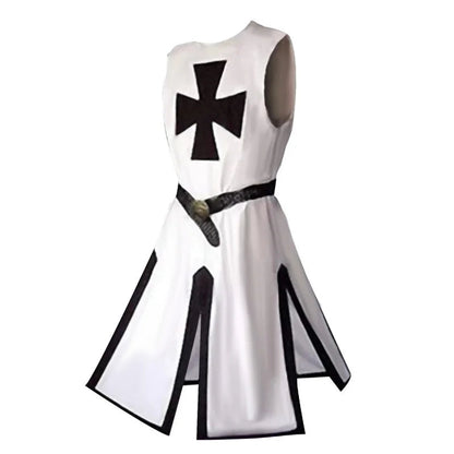 Crossed Knight Templar Costume with Tunic and Cape – Ideal for Halloween and Historical Reenactments