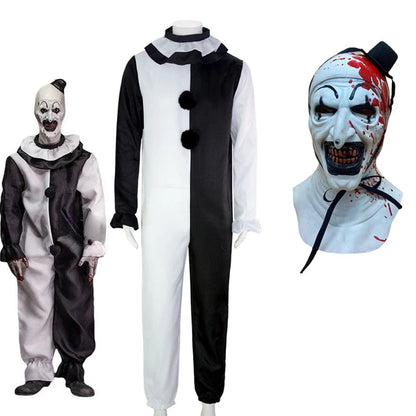 Art The Clown Costume with Jumpsuit and Mask – Halloween 2025