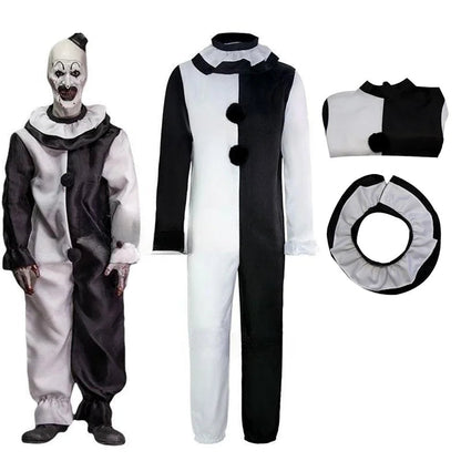 Art The Clown Costume with Jumpsuit and Mask – Halloween 2025